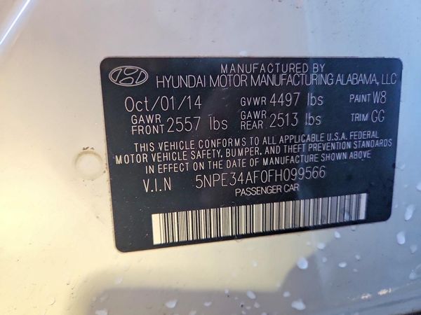 2015 HYUNDAI SONATA