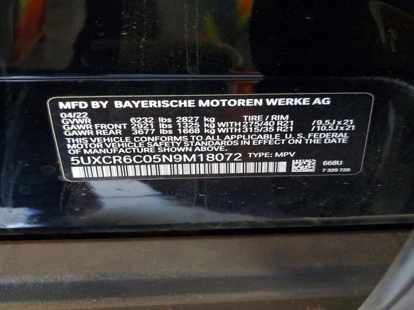 2022 BMW X5