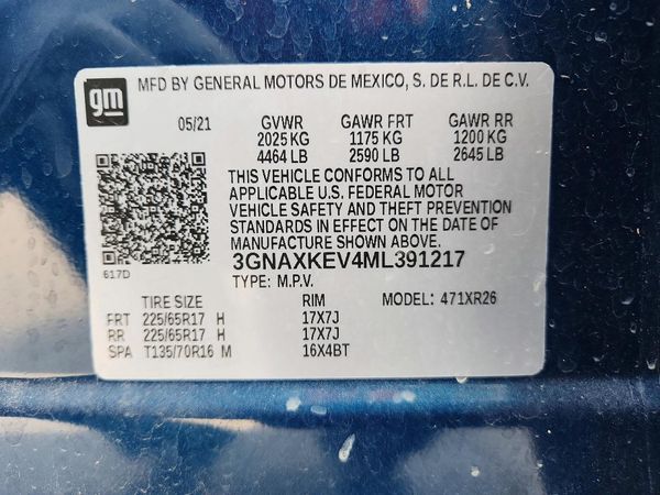 2021 CHEVROLET EQUINOX LT (1LT)