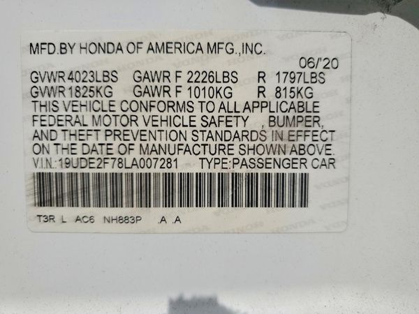 2020 ACURA ILX