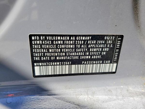 2022 VOLKSWAGEN GTI