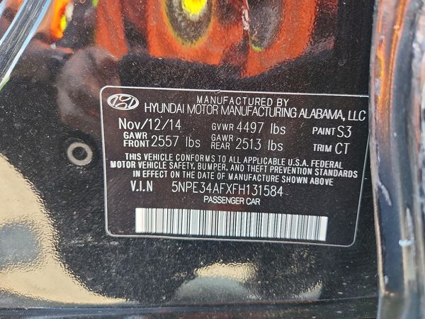 2015 HYUNDAI SONATA