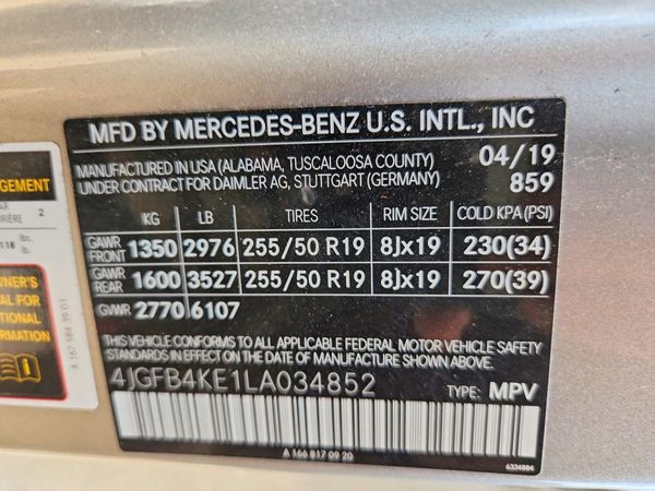 2020 MERCEDES-BENZ GLE GLE350-4M