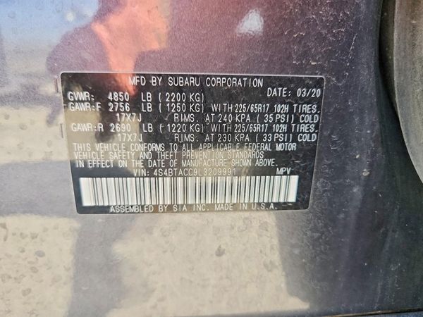 2020 SUBARU OUTBACK Premium
