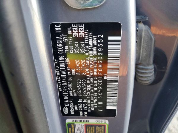 2021 KIA SORENTO SX, SXP