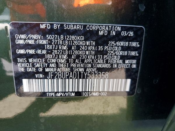 2026 SUBARU OUTBACK