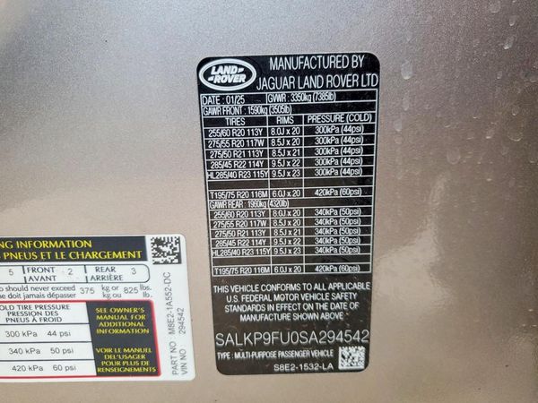 2025 LAND ROVER RANGE ROVER SE