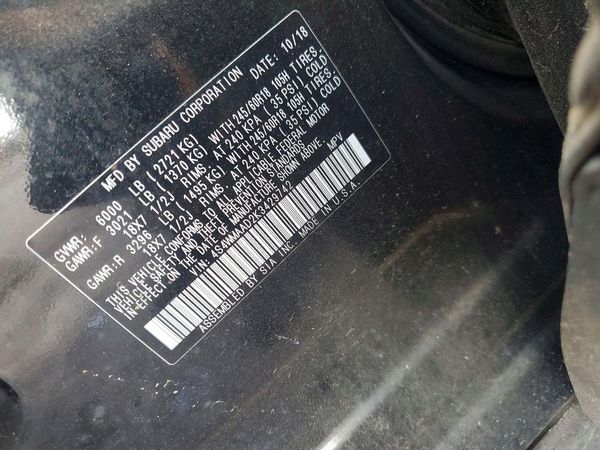 2019 SUBARU ASCENT