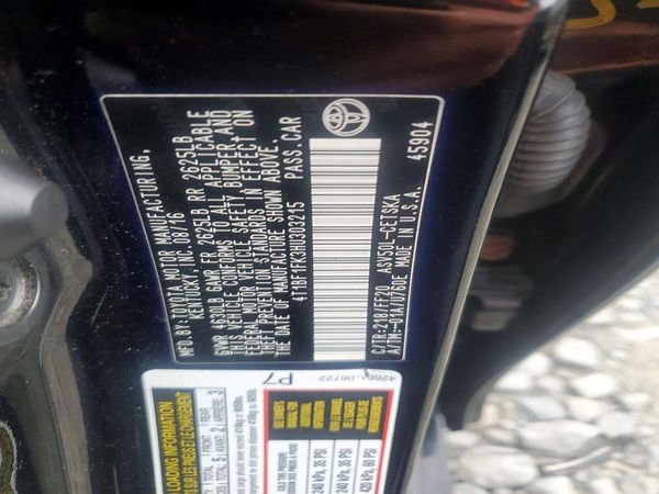 2017 TOYOTA CAMRY LE/SE/XLE/XSE