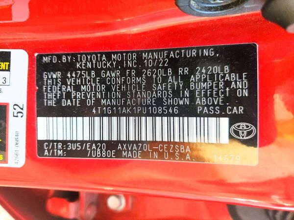 2023 TOYOTA CAMRY