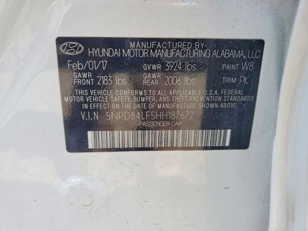2017 HYUNDAI ELANTRA