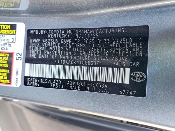2026 TOYOTA CAMRY