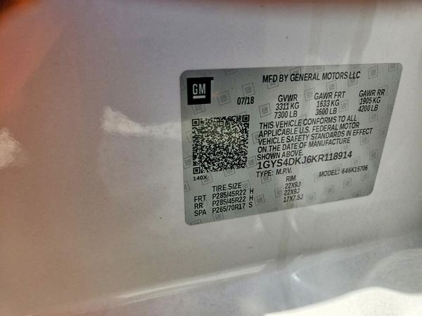 2019 CADILLAC ESCALADE