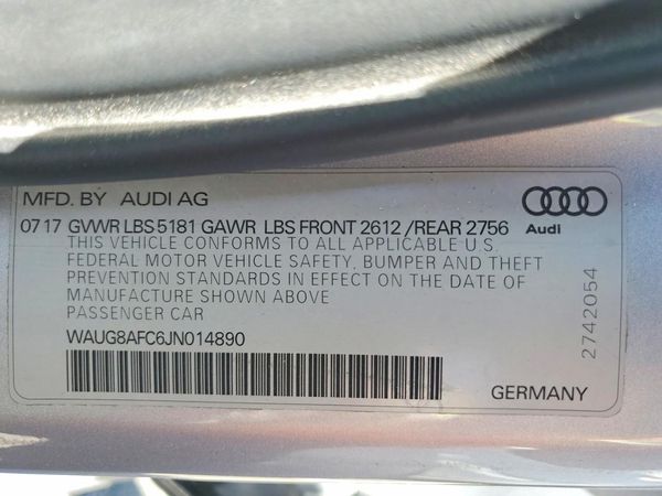 2018 AUDI A6 quattro Premium Plus