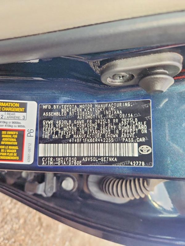 2014 TOYOTA CAMRY