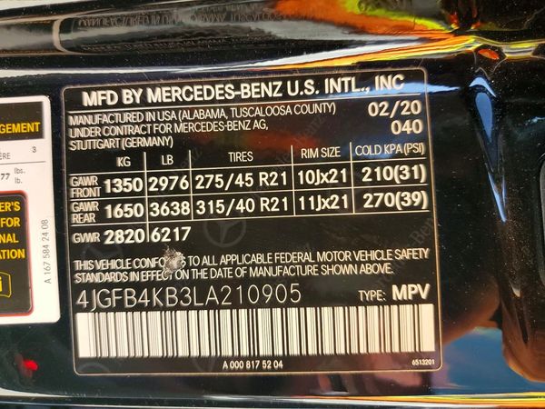 2020 MERCEDES-BENZ GLE GLE350-4M