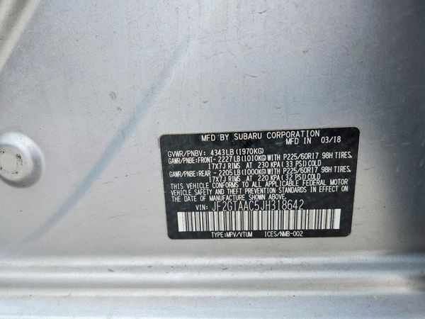 2018 SUBARU CROSSTREK Base