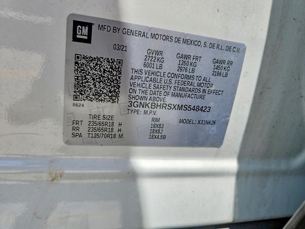 2021 CHEVROLET BLAZER 2LT
