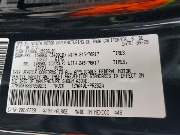 2025 TOYOTA TACOMA