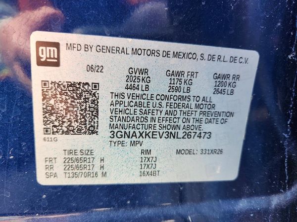 2022 CHEVROLET EQUINOX