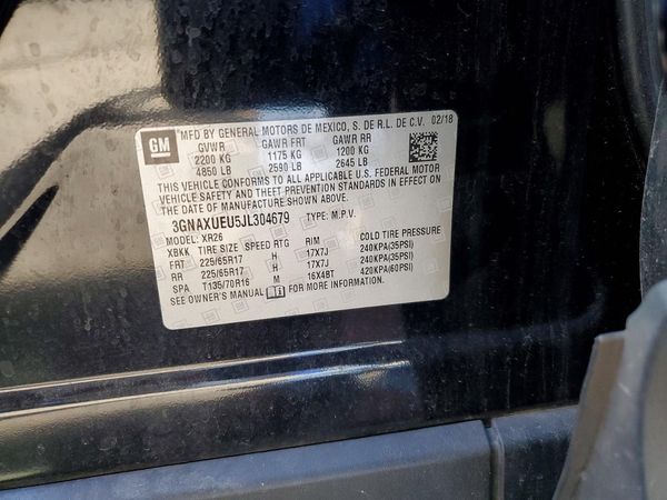 2018 CHEVROLET EQUINOX LT (3LT)