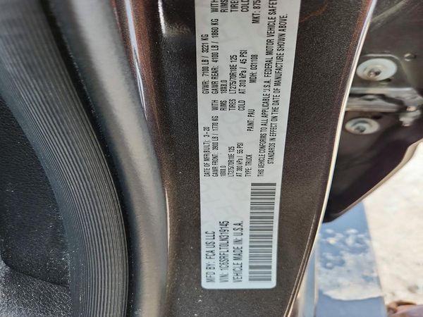 2020 RAM 1500