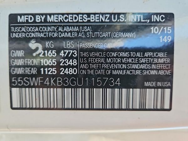 2016 MERCEDES-BENZ C