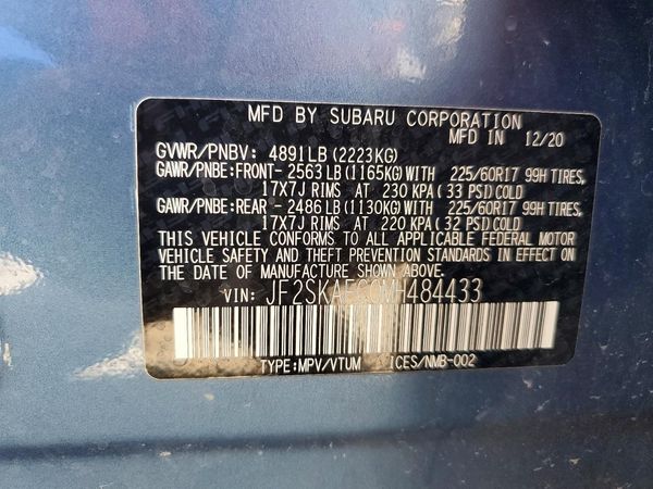 2021 SUBARU FORESTER