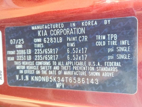 2026 KIA CARNIVAL LX, LXS