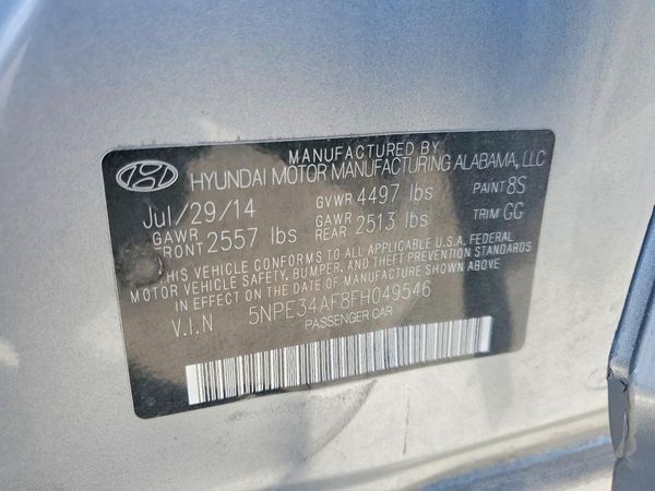 2015 HYUNDAI SONATA
