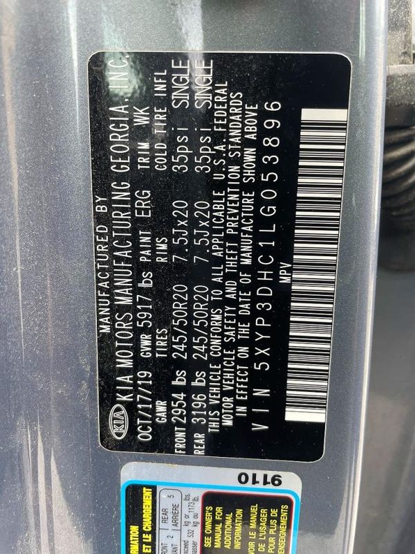2020 KIA TELLURIDE EX