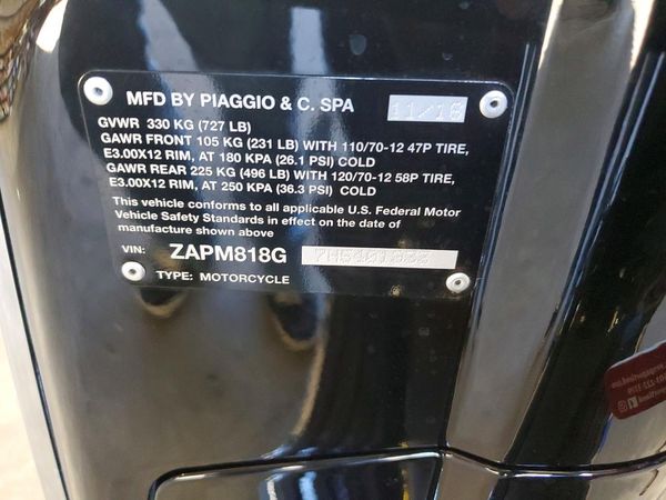 2017 VESPA SPRINT