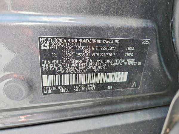 2022 TOYOTA RAV4