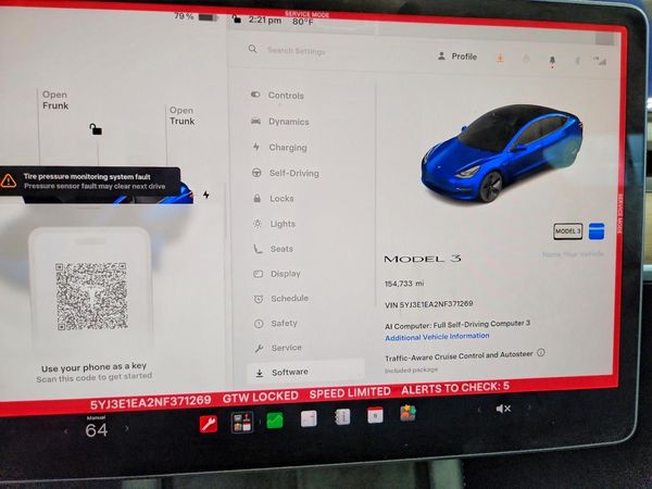 2022 TESLA MODEL 3 — ODOM