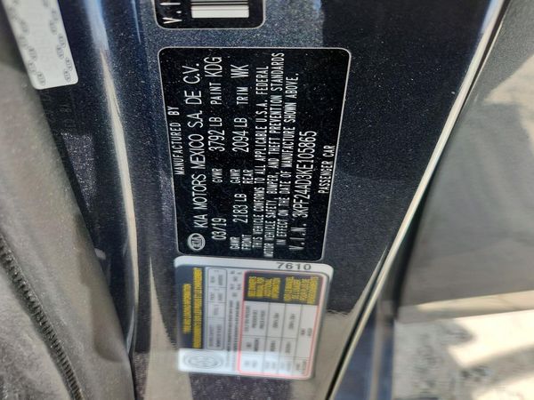 2019 KIA FORTE FE/LX/LXS