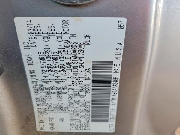 2014 TOYOTA TACOMA Base