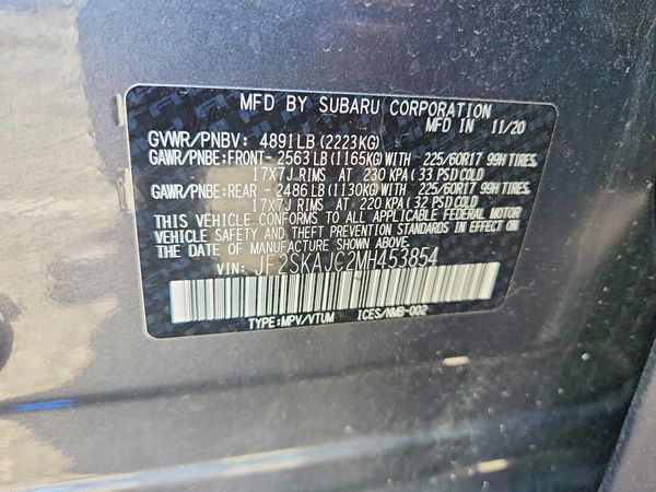 2021 SUBARU FORESTER