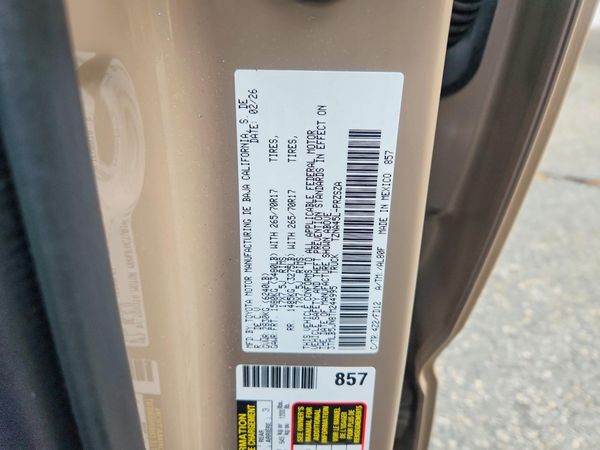 2026 TOYOTA TACOMA — VINS