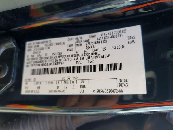 2018 FORD F150