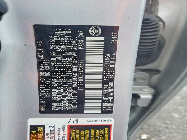 2014 TOYOTA CAMRY — VINS