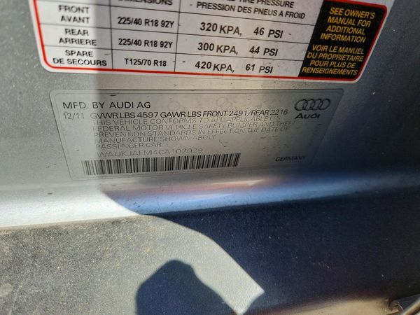 2012 AUDI A3 Premium Plus — VINS