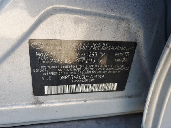2013 HYUNDAI SONATA