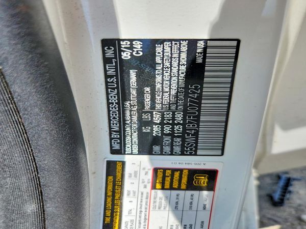 2015 MERCEDES-BENZ C