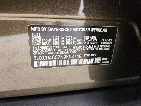 2022 BMW X5 sDrive40i