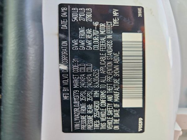 2018 VOLVO XC60 Inscription — VINS
