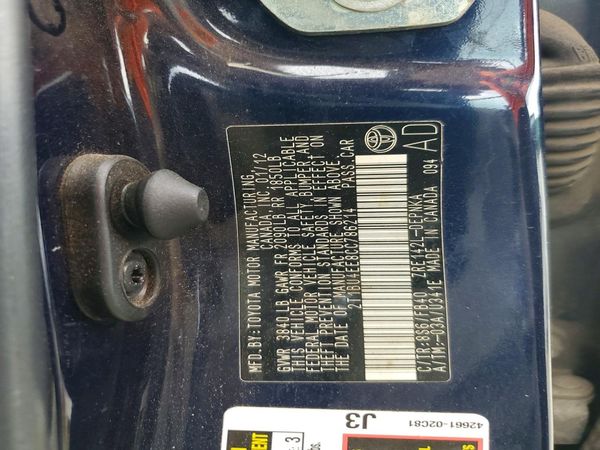 2012 TOYOTA COROLLA