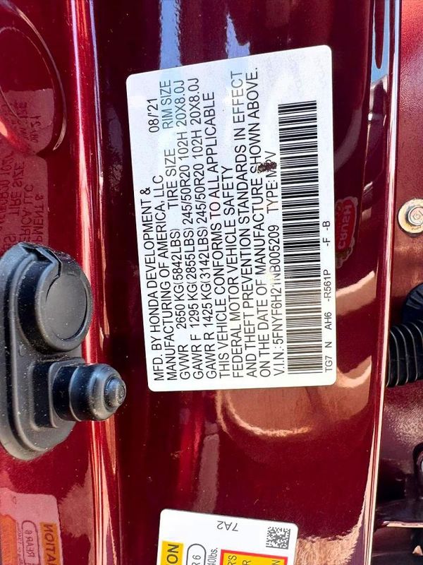 2022 HONDA PILOT