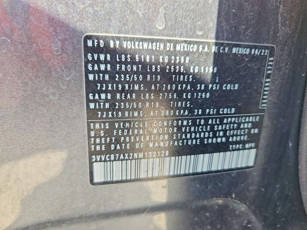 2022 VOLKSWAGEN TIGUAN