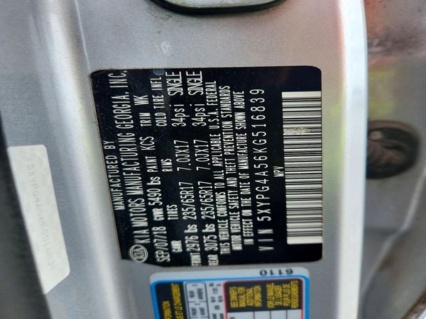 2019 KIA SORENTO L, LX, S