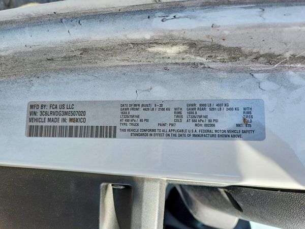 2021 RAM PROMASTER 2500